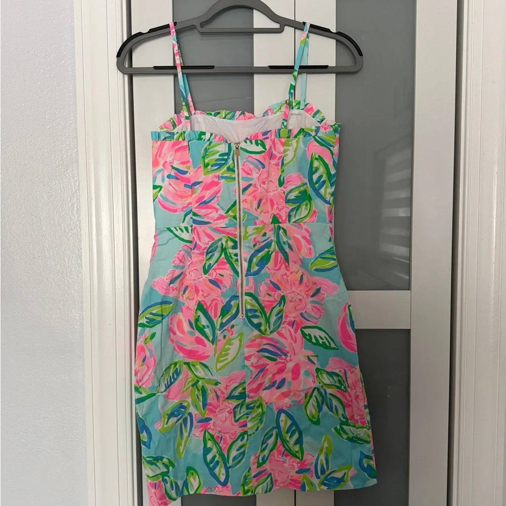 Lilly Pulitzer Dress with Pink and Green Accents - Picture 3 of 4